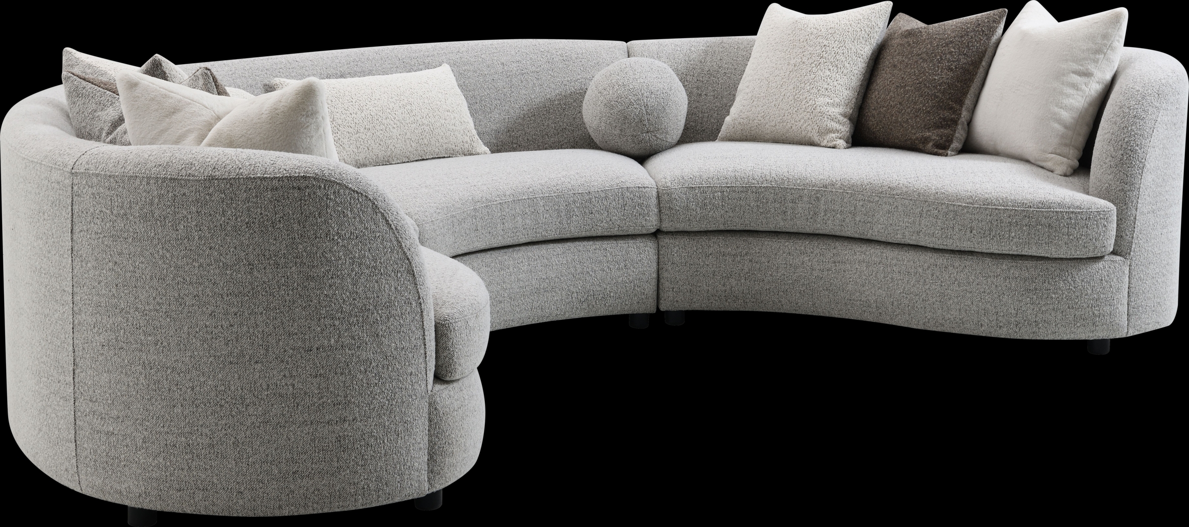 Brangas Gray 3 Pc Sectional - Thumbnail - Image 3