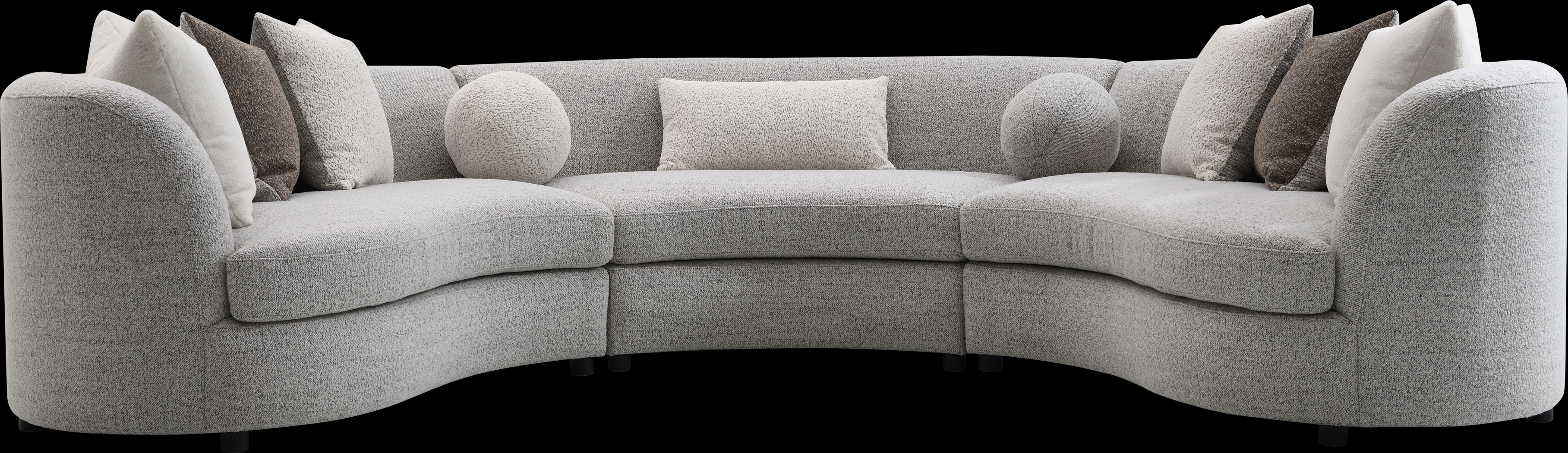 Brangas Gray 3 Pc Sectional - Thumbnail - Image 1