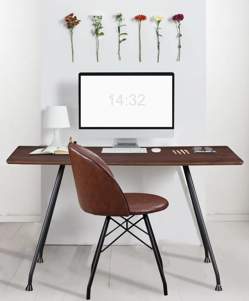 Branley Brown Swivel Desk Chair - Thumbnail - Image 3