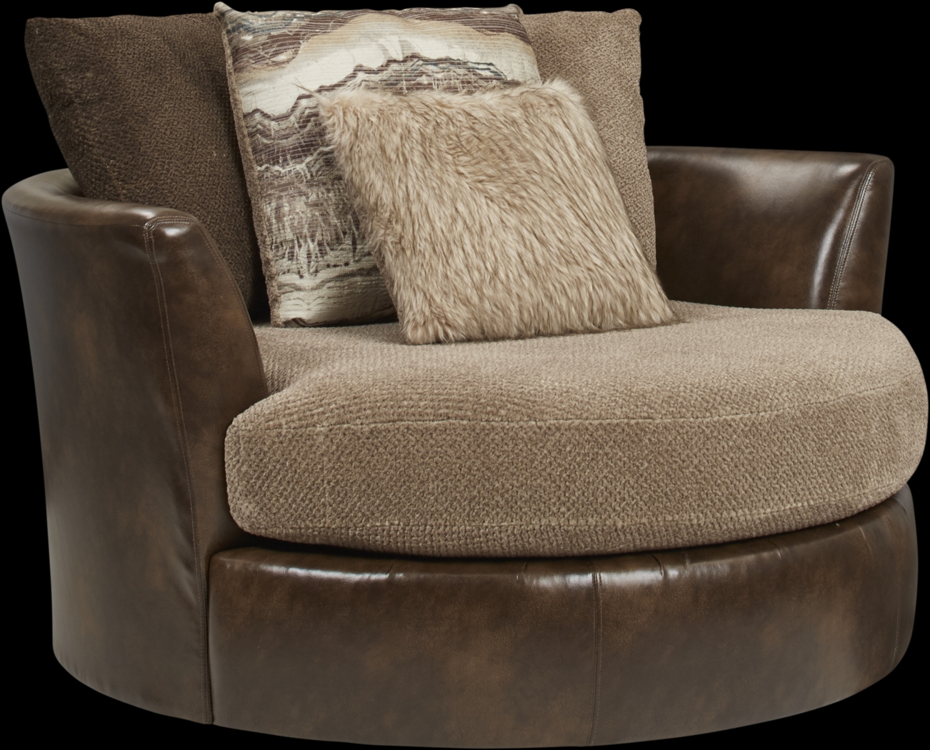 Brannen Brown Swivel Chair - Thumbnail - Image 1