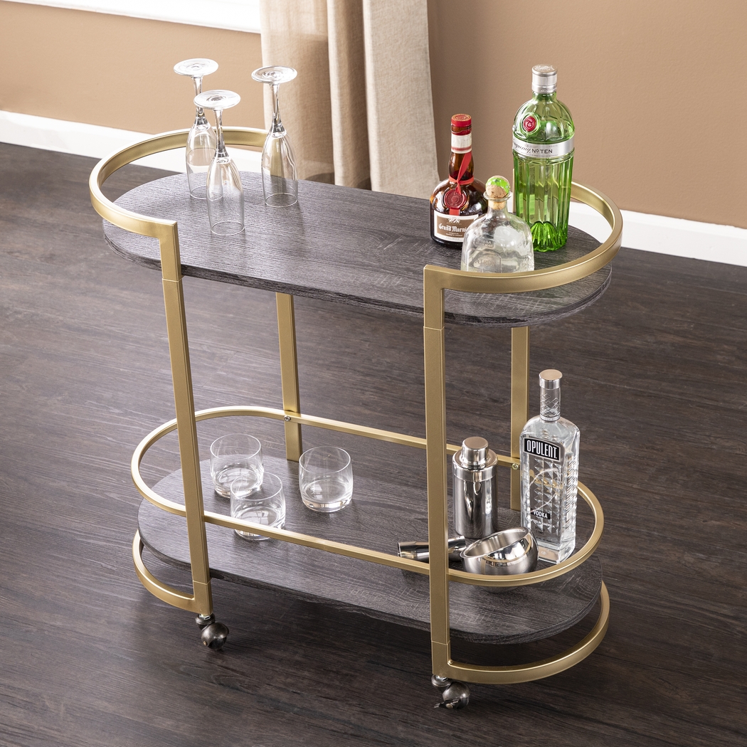 Branscome Black Bar Cart - Thumbnail - Image 3