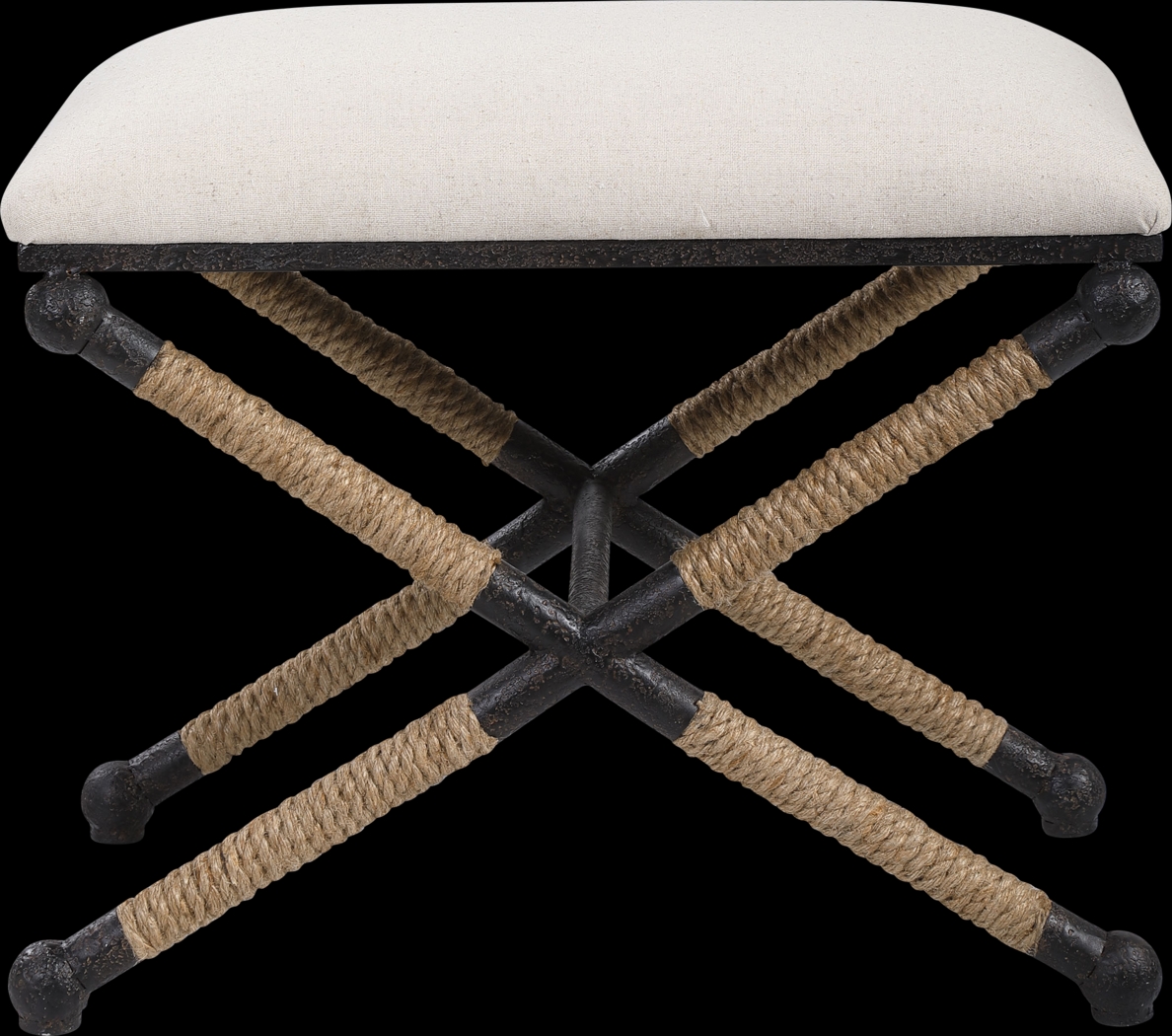 Bransley White Accent Bench - Thumbnail - Image 4