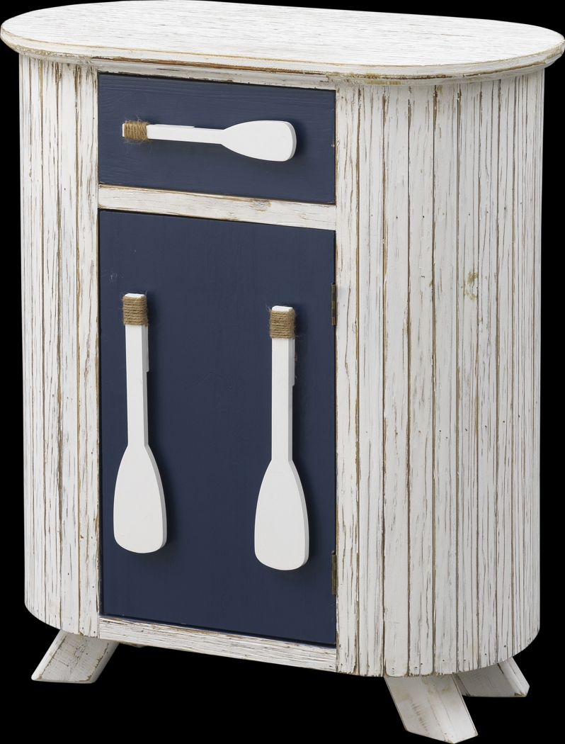 Branteresa White Accent Cabinet - Thumbnail - Image 1