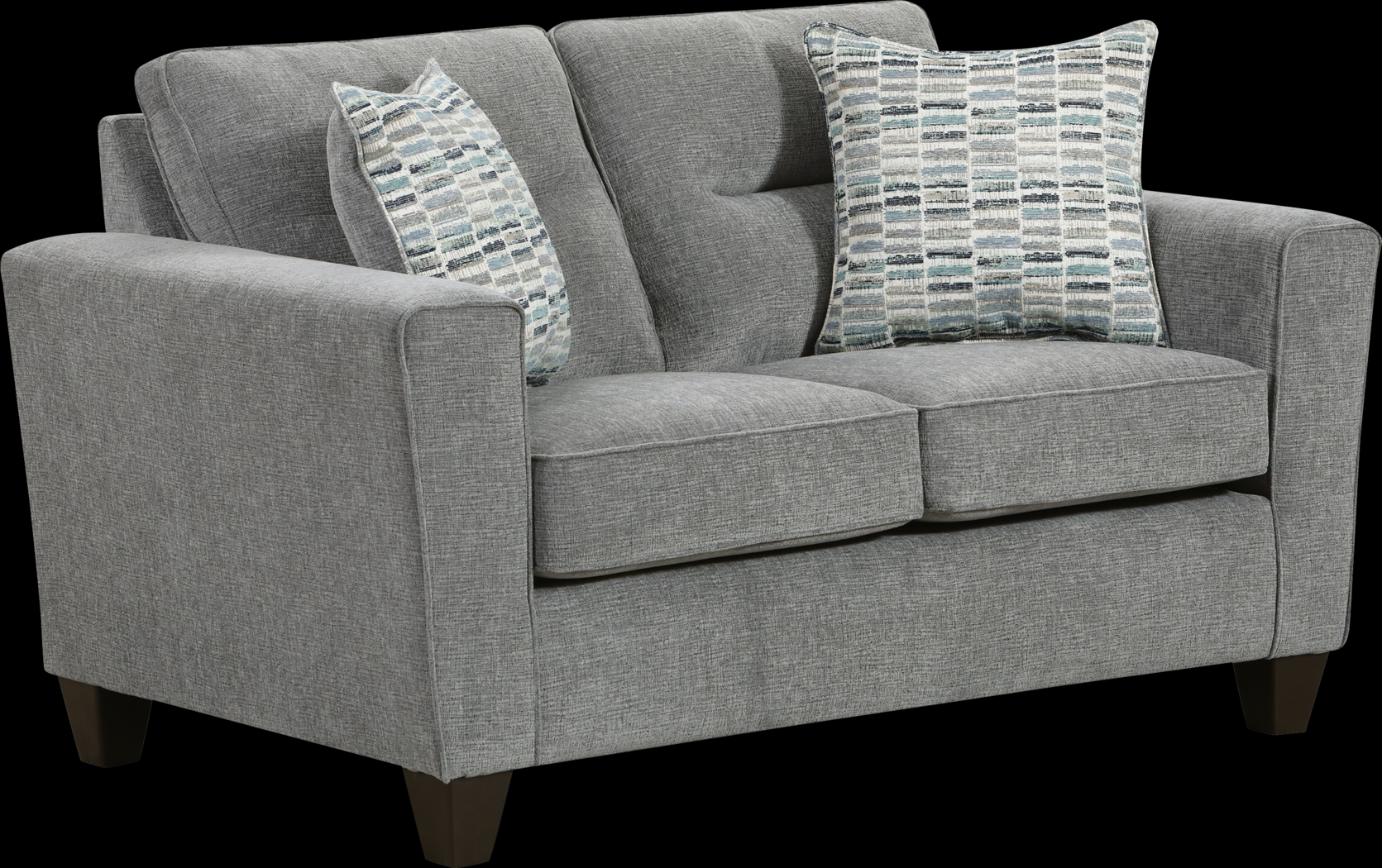 Brantley Boulevard Gray Loveseat - Thumbnail - Image 2
