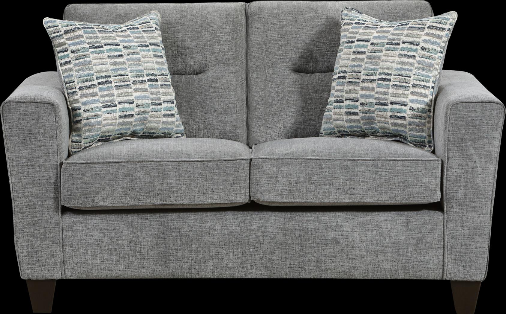 Brantley Boulevard Gray Loveseat - Thumbnail - Image 1