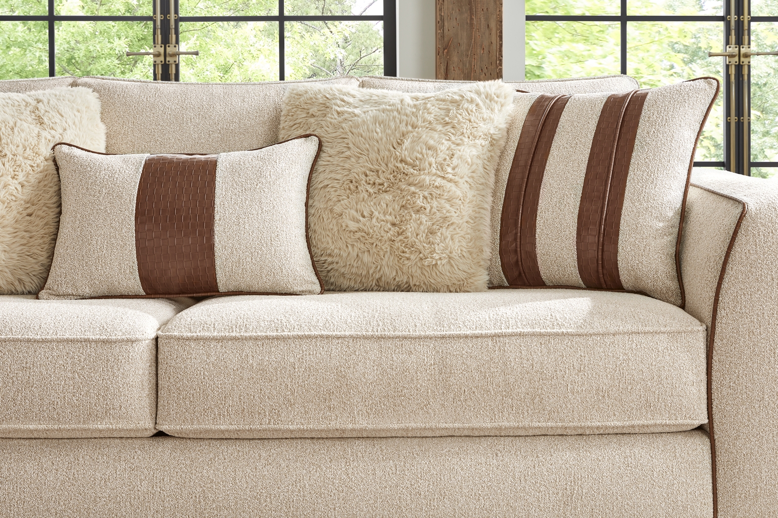 Bradley Pointe Beige Sofa - Thumbnail - Image 3