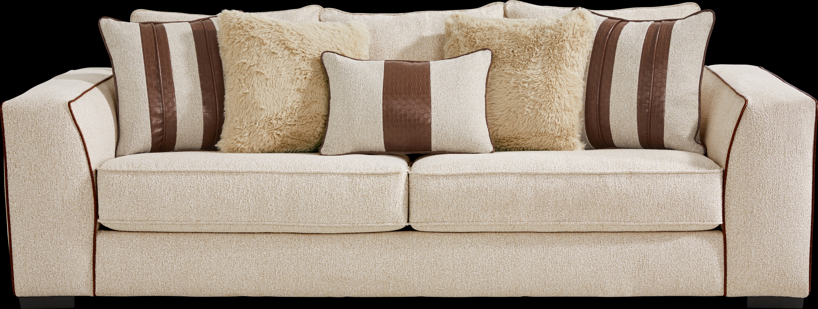 Bradley Pointe Beige Sofa - Thumbnail - Image 1