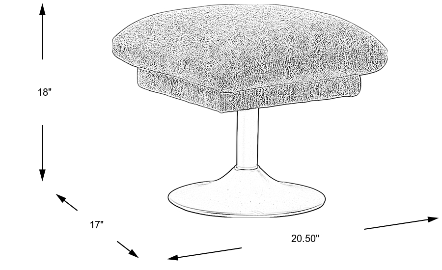 Dimension Image. Please refer to the Dimension Tab on this page for dimension details.