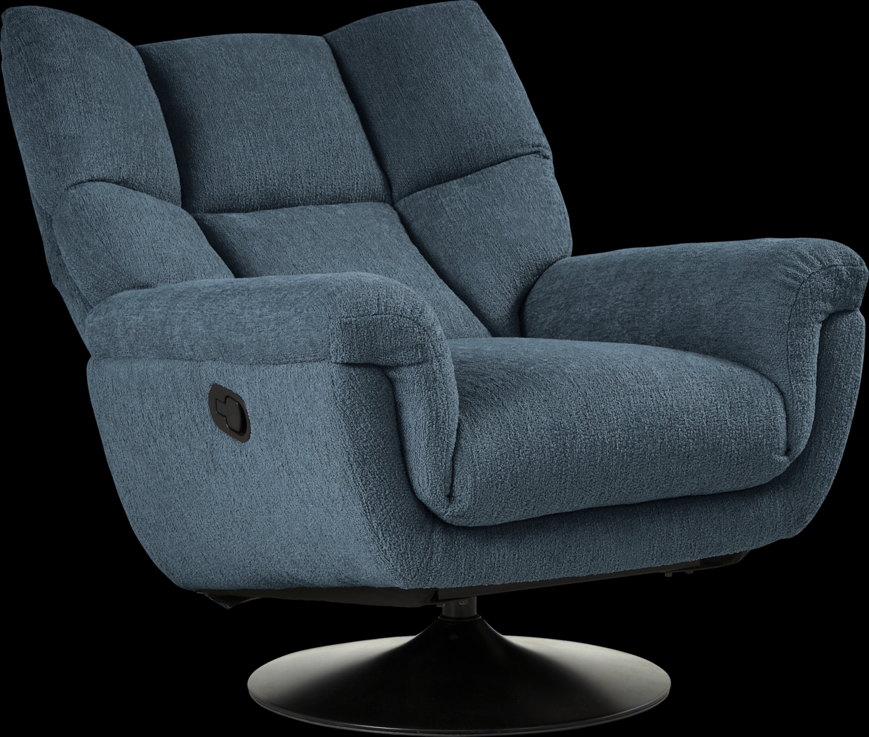 Braselton Blue Swivel Recliner - Thumbnail - Image 3