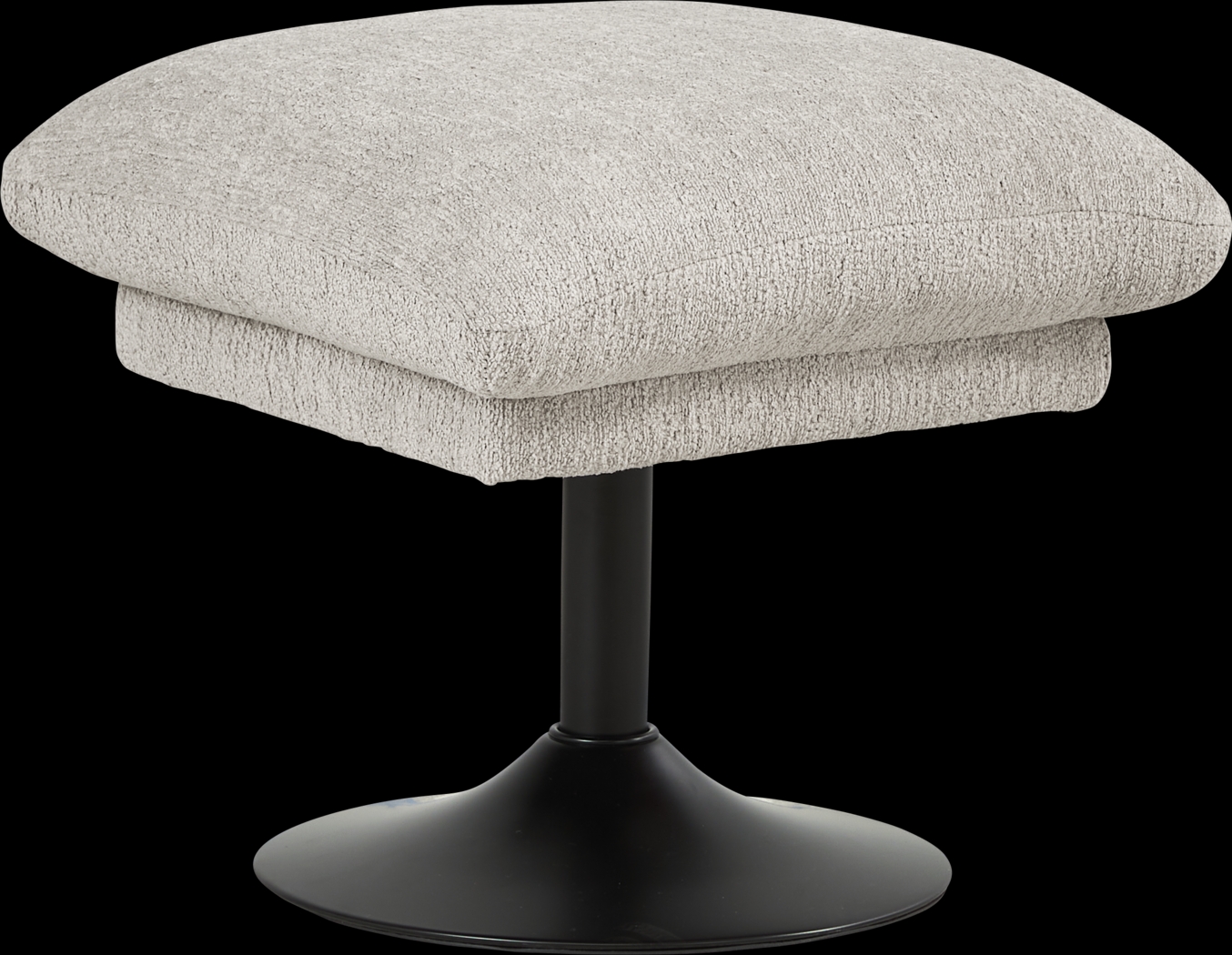 Braselton Silver Ottoman - Thumbnail - Image 1