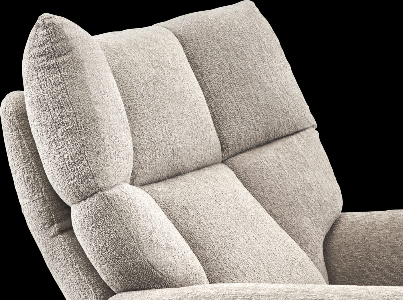 Braselton Silver Swivel Recliner and Ottoman - Thumbnail - Image 6
