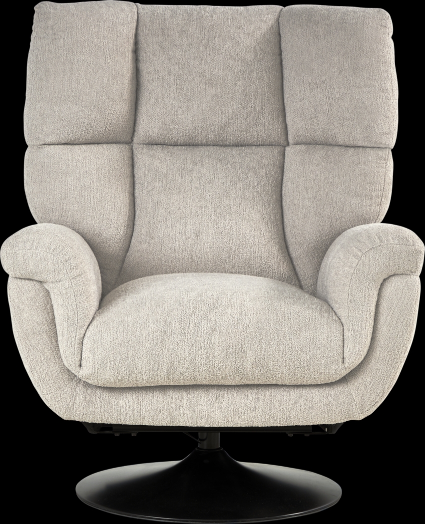 Braselton Silver Swivel Recliner - Thumbnail - Image 2