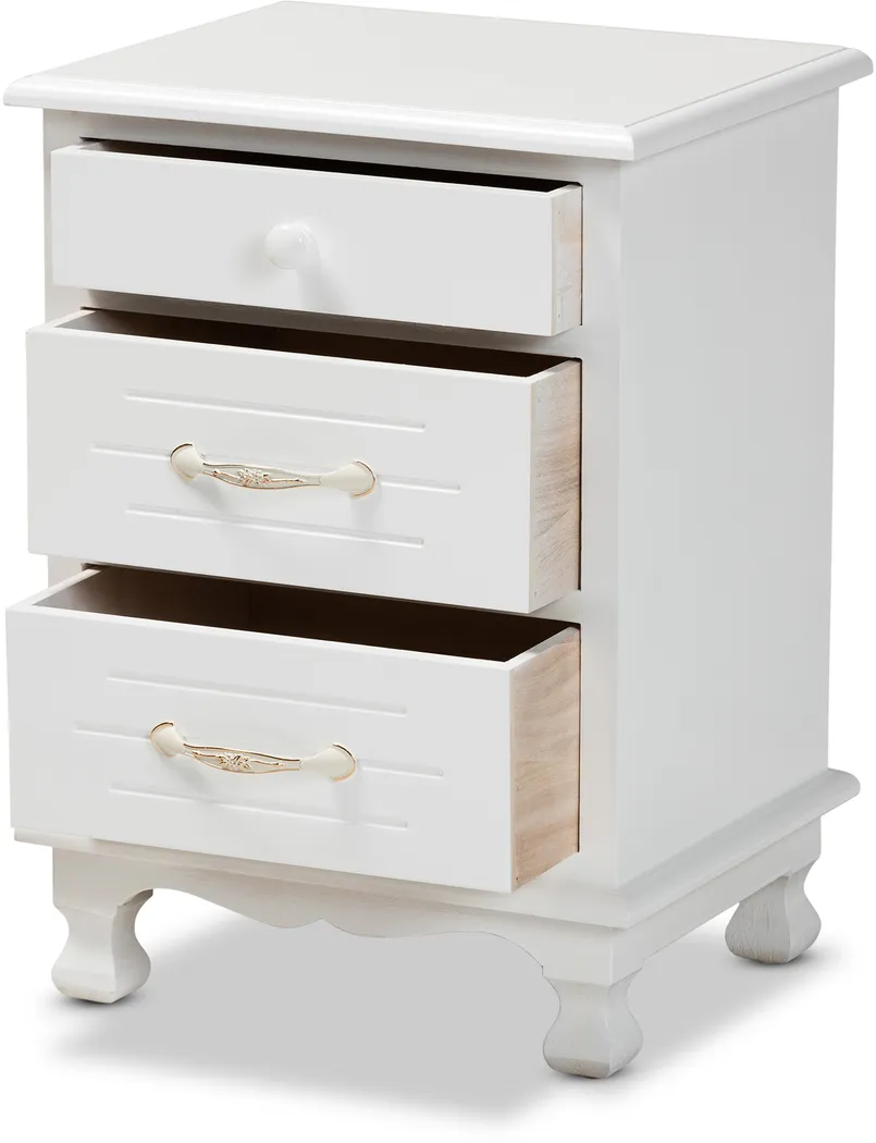 Brashear White Nightstand - Thumbnail - Image 2