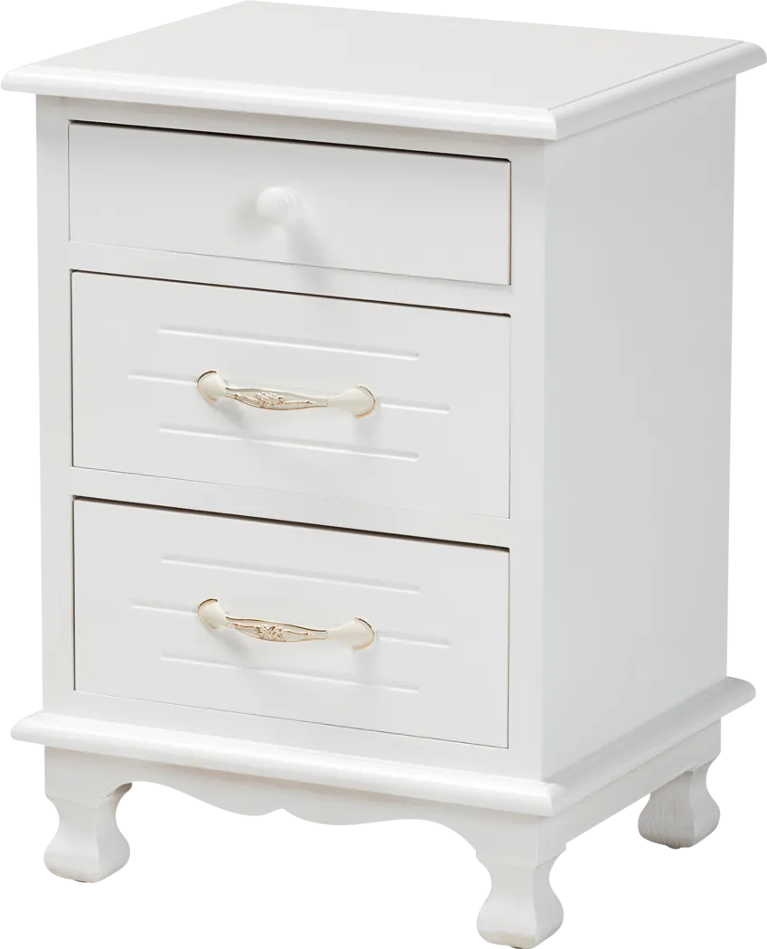 Brashear White Nightstand - Thumbnail - Image 1