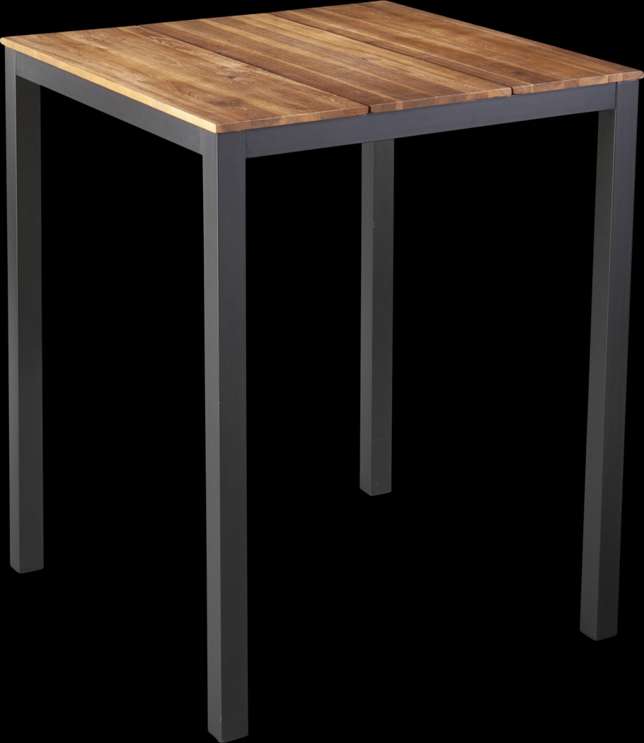 Brasher Natural Outdoor Bar Height Table - Thumbnail - Image 1