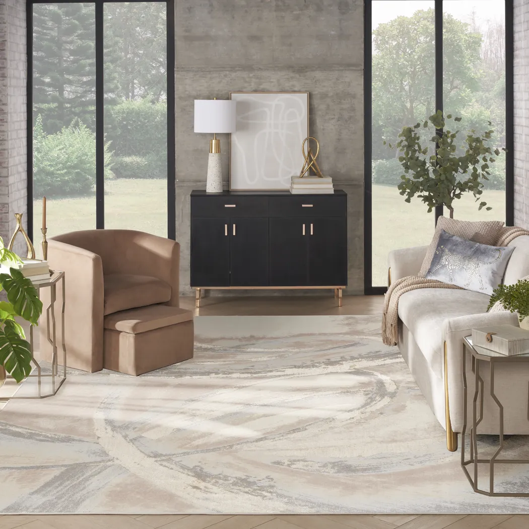 Brasix Beige/Gray 12' x 15' Rug - Thumbnail - Image 3