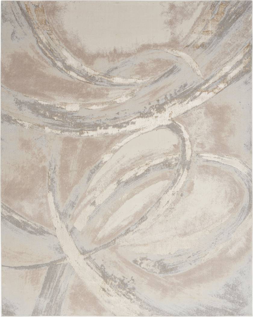 Brasix Beige/Gray 9' x 12' Rug - Thumbnail - Image 1