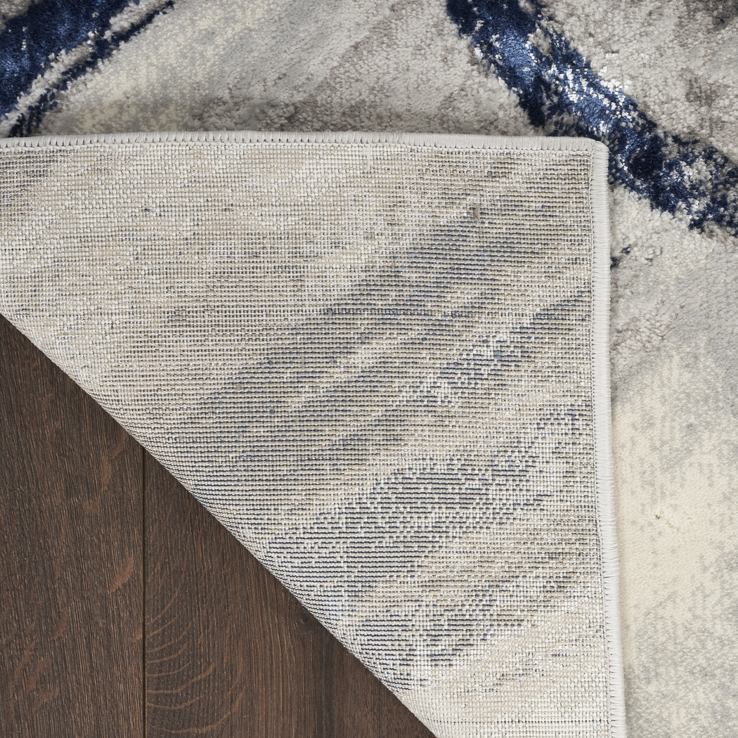 Brasix Gray/Navy 9' x 12' Rug - Thumbnail - Image 5