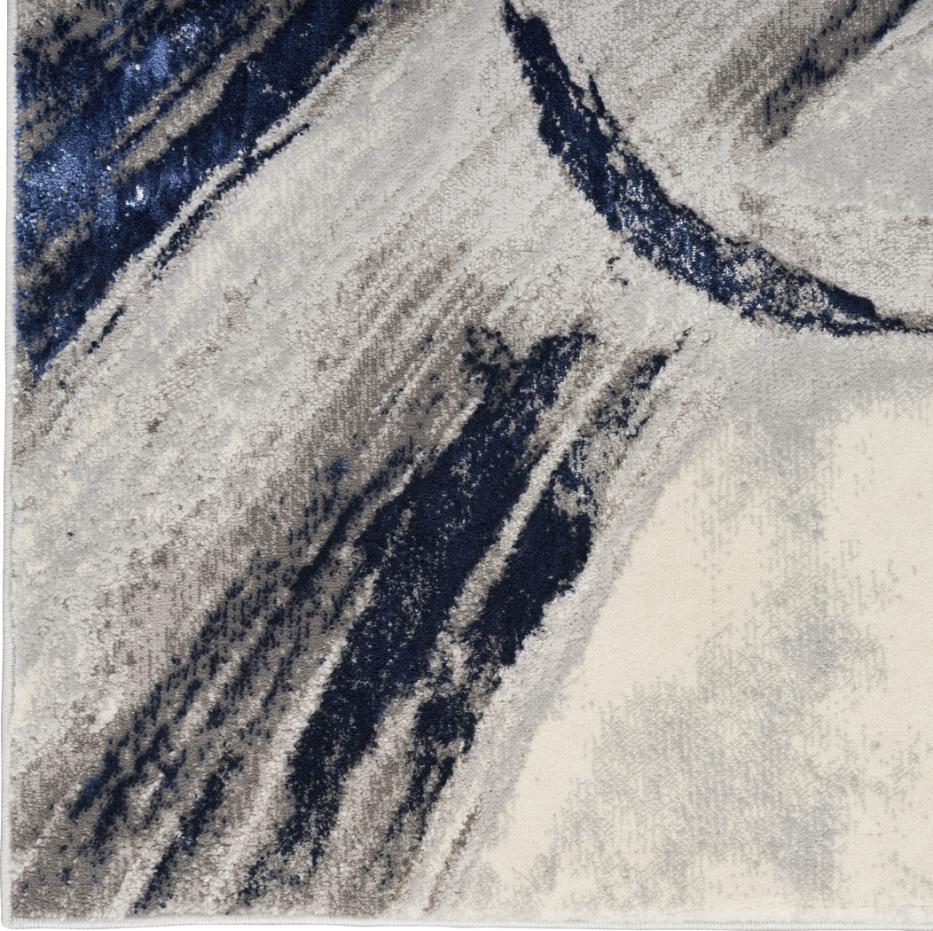 Brasix Gray/Navy 9' x 12' Rug - Thumbnail - Image 6