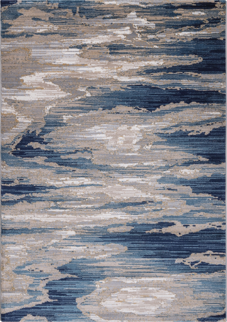 Brassle Blue 5'3 x 7'6 Rug - Thumbnail - Image 1
