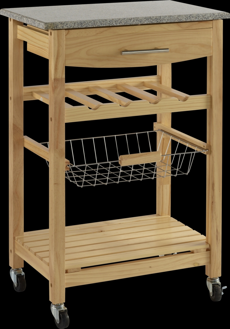 Brauner Natural Kitchen Cart - Thumbnail - Image 1