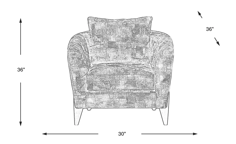 Dimension Image. Please refer to the Dimension Tab on this page for dimension details.