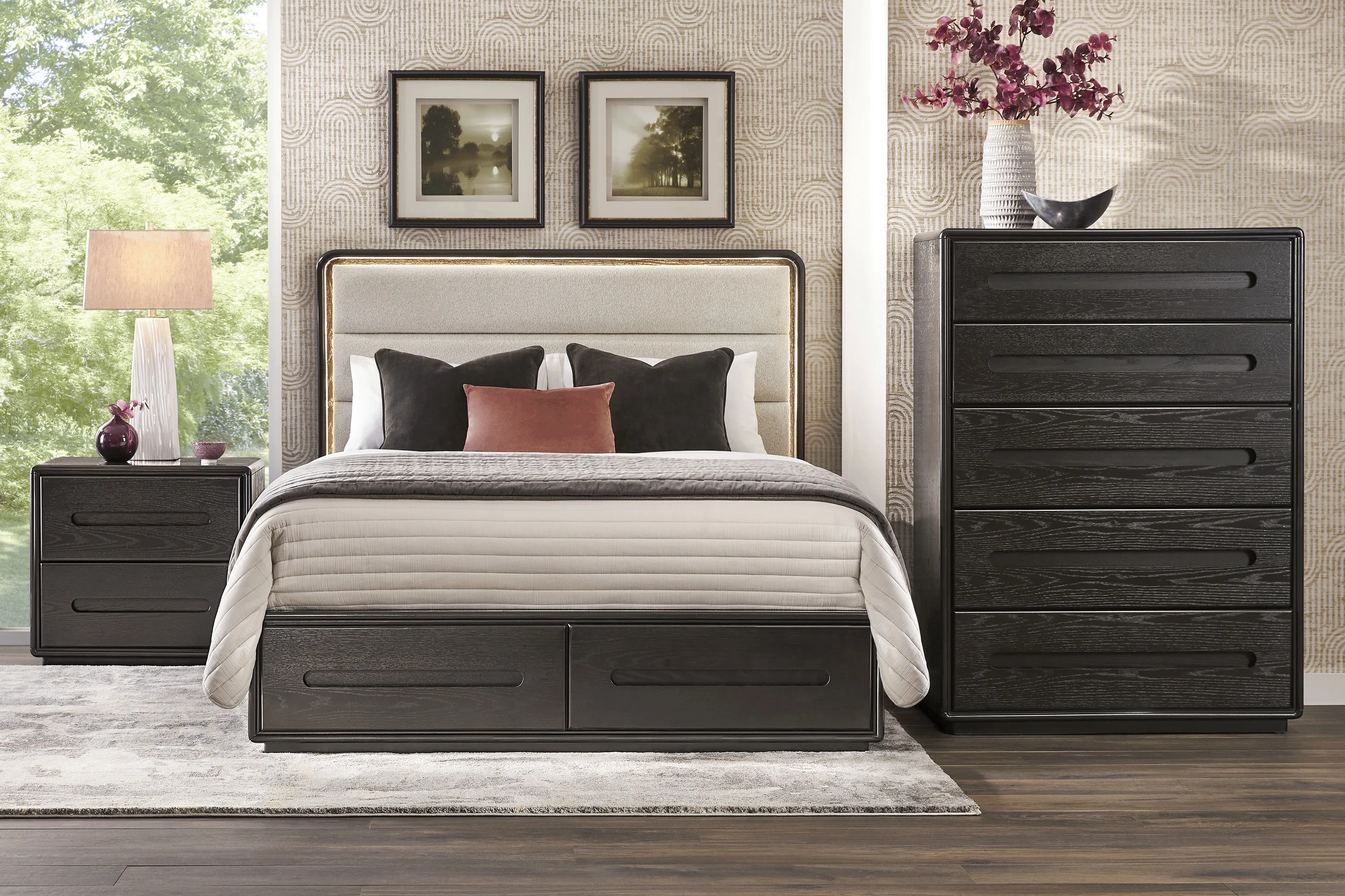 Braxton Espresso 5 Pc King Storage Bedroom - Thumbnail - Image 1