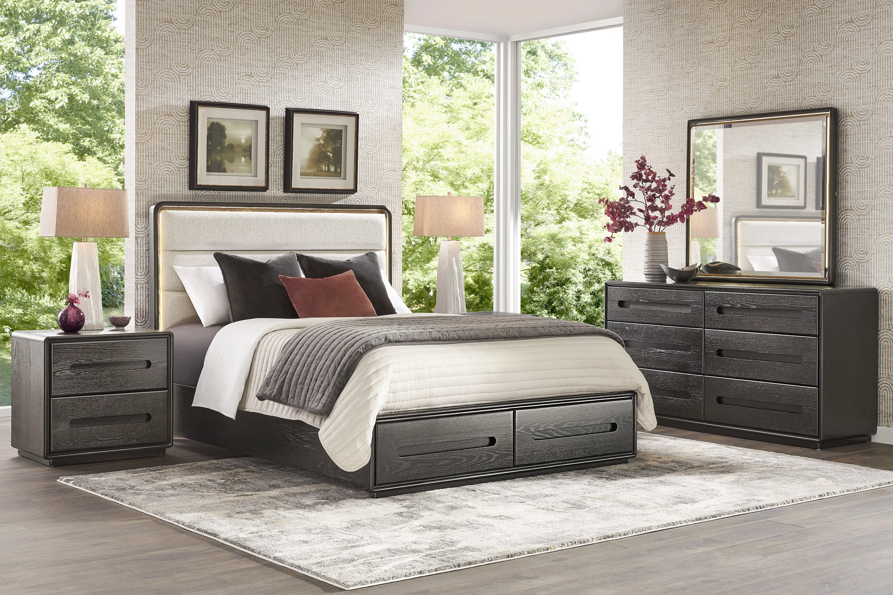 Braxton Espresso 5 Pc King Storage Bedroom - Thumbnail - Image 1