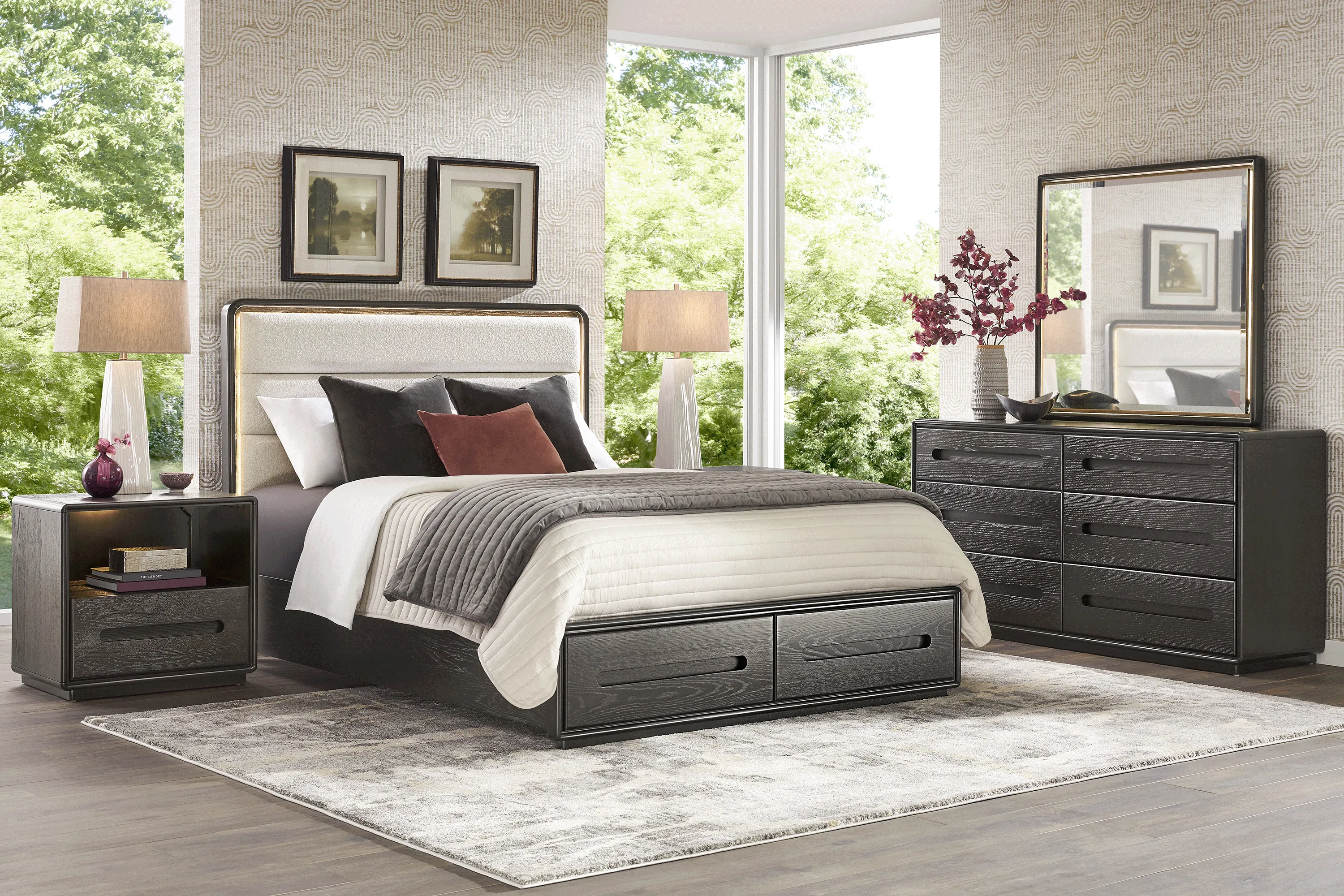 Braxton Espresso 7 Pc Queen Storage Bedroom - Thumbnail - Image 1