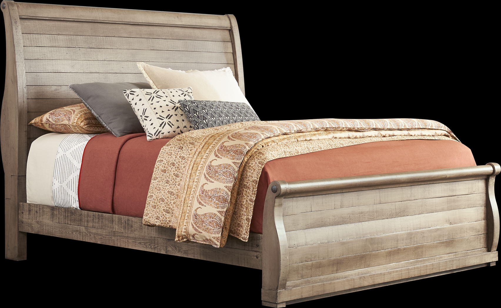 Braxton Place Gray 3 Pc Queen Bed - Thumbnail - Image 1