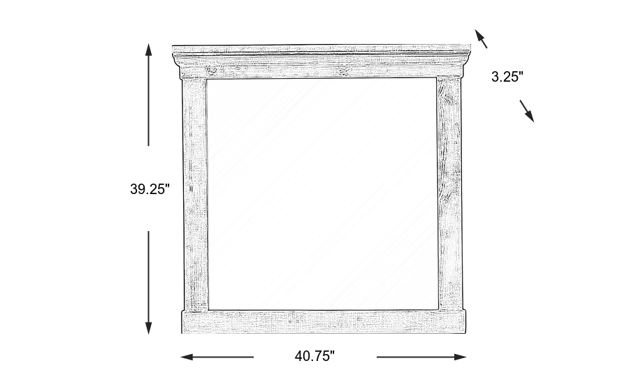 Dimension Image. Please refer to the Dimension Tab on this page for dimension details.