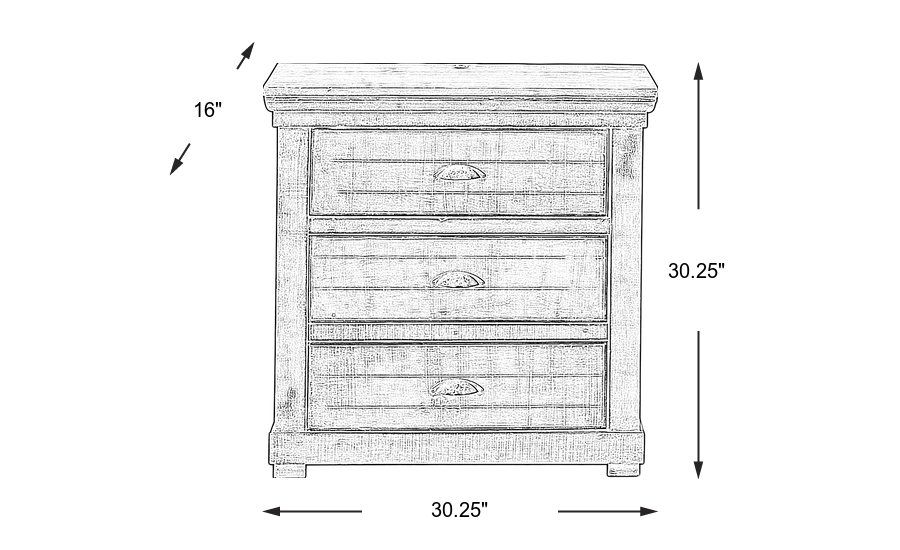 Dimension Image. Please refer to the Dimension Tab on this page for dimension details.