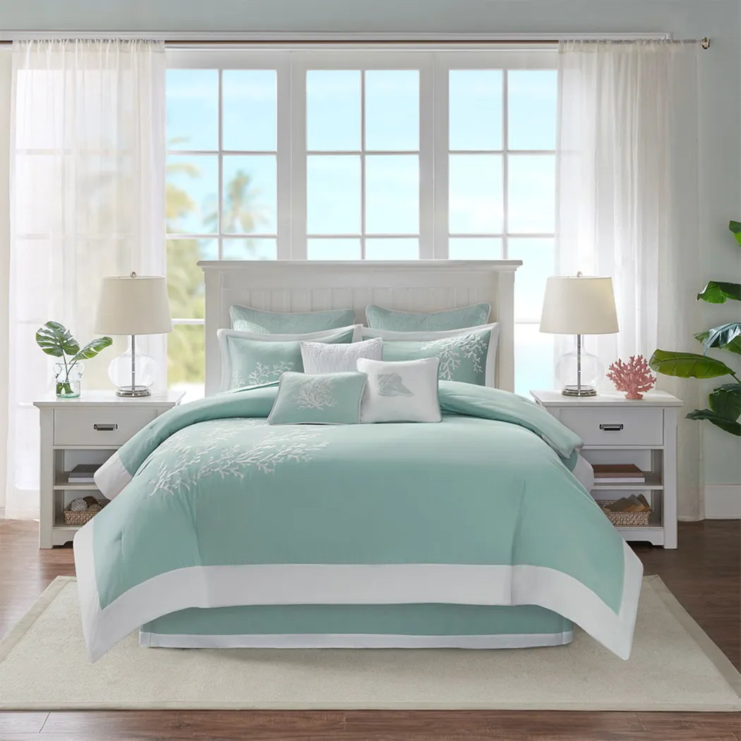 Braydan Blue King Comforter Set - Thumbnail - Image 2