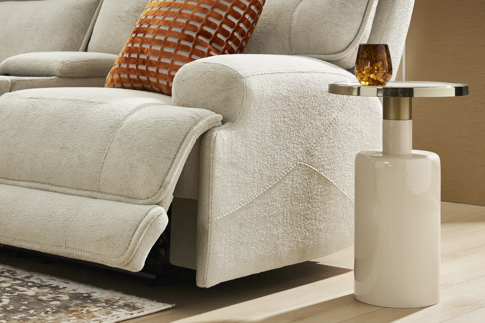Brayden Light Gray Dual Power Reclining Console Loveseat - Thumbnail - Image 11