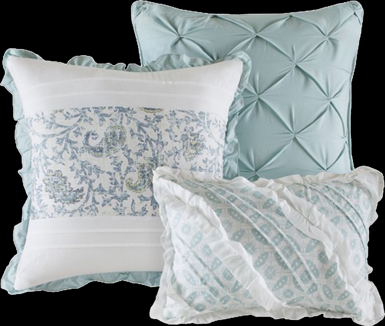 Brayln Blue 6 pc King/Cal King Quilt Set - Thumbnail - Image 6