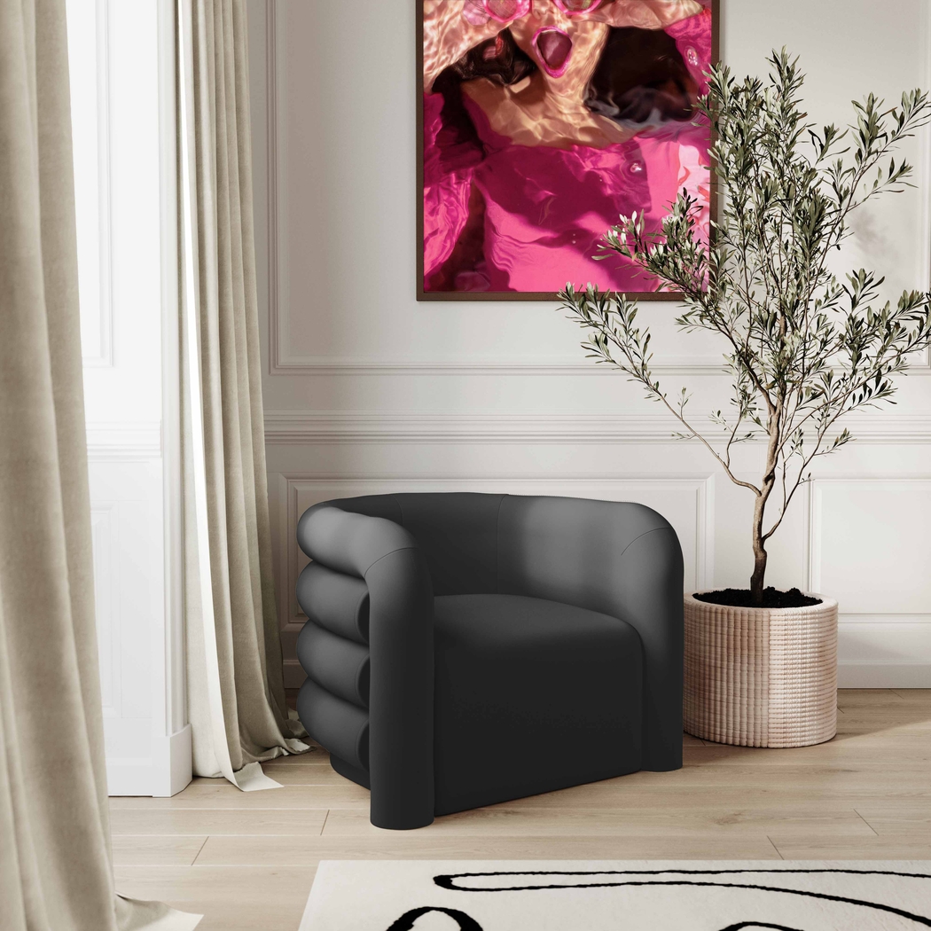 Braymer Black Accent Chair - Thumbnail - Image 2