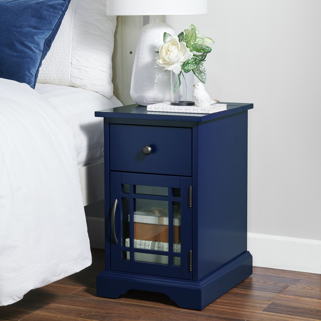 Brayward Blue Nightstand - Thumbnail - Image 2