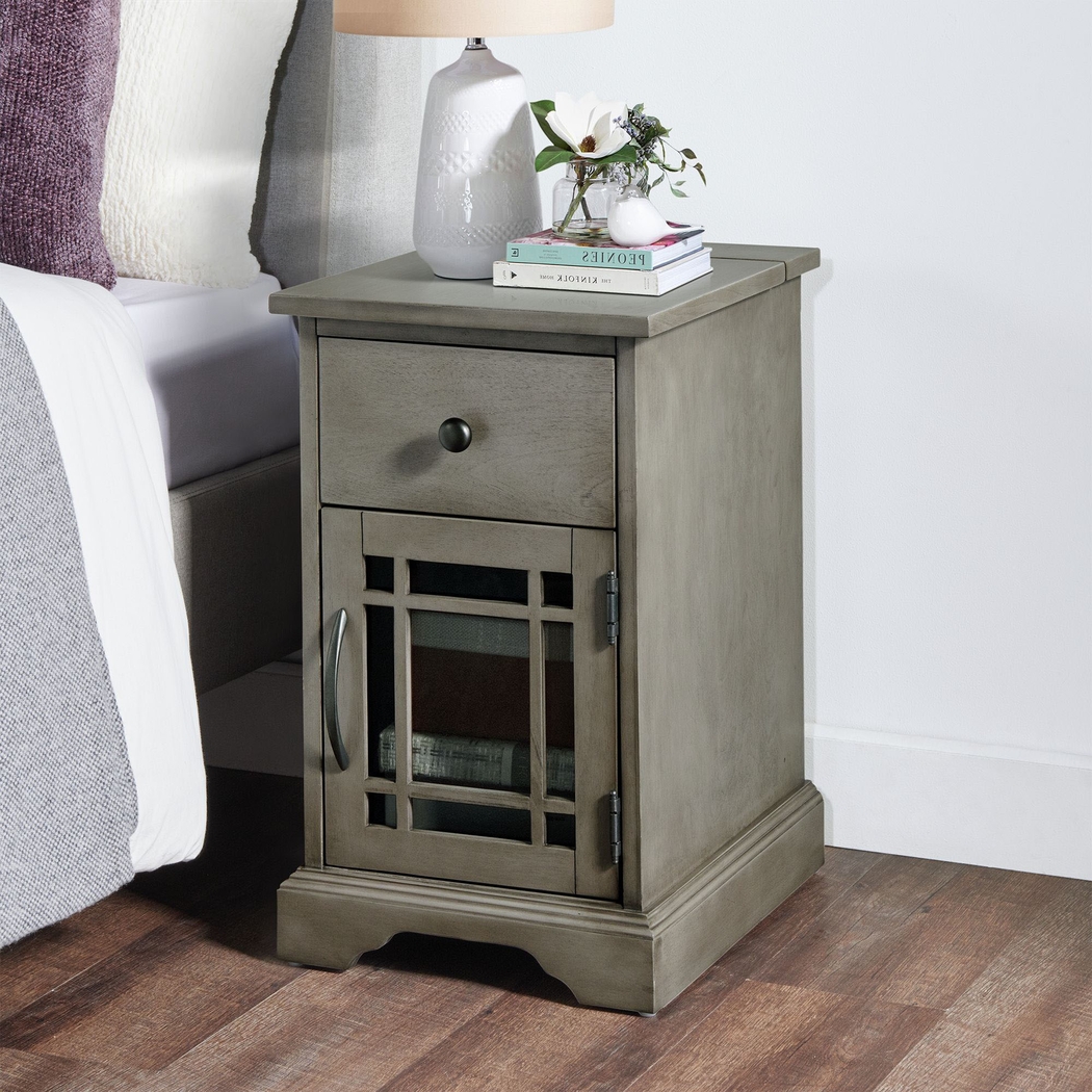 Brayward Gray Nightstand - Thumbnail - Image 2