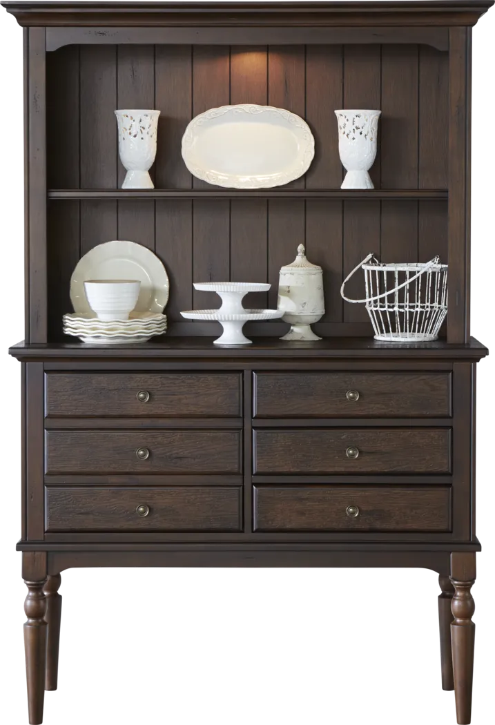Braywood Cherry 2 Pc China Cabinet - Thumbnail - Image 1