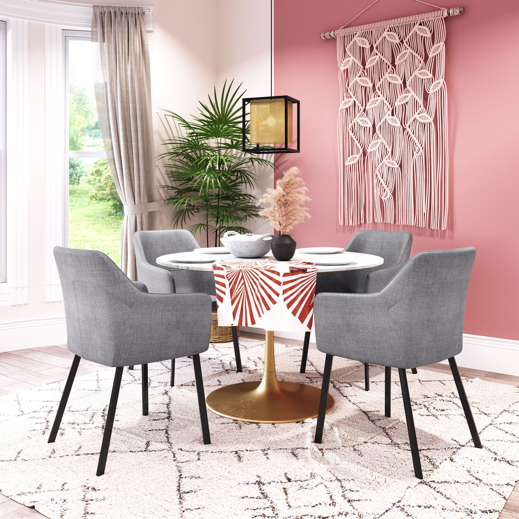 Brecknock Gray Dining Chair - Thumbnail - Image 3