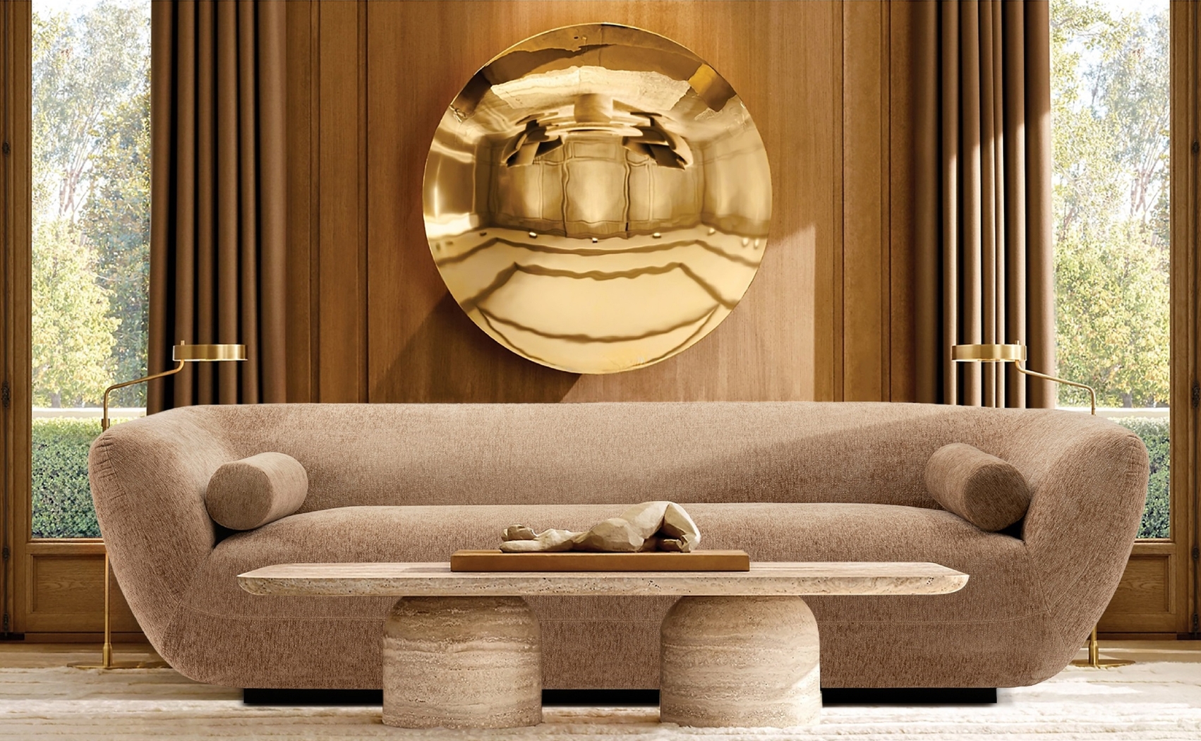 Breezewick Brown Sofa - Thumbnail - Image 2