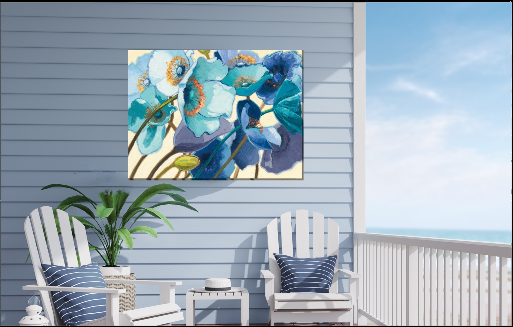 Breezy Blues Outdoor/Indoor Wall Art - Thumbnail - Image 2