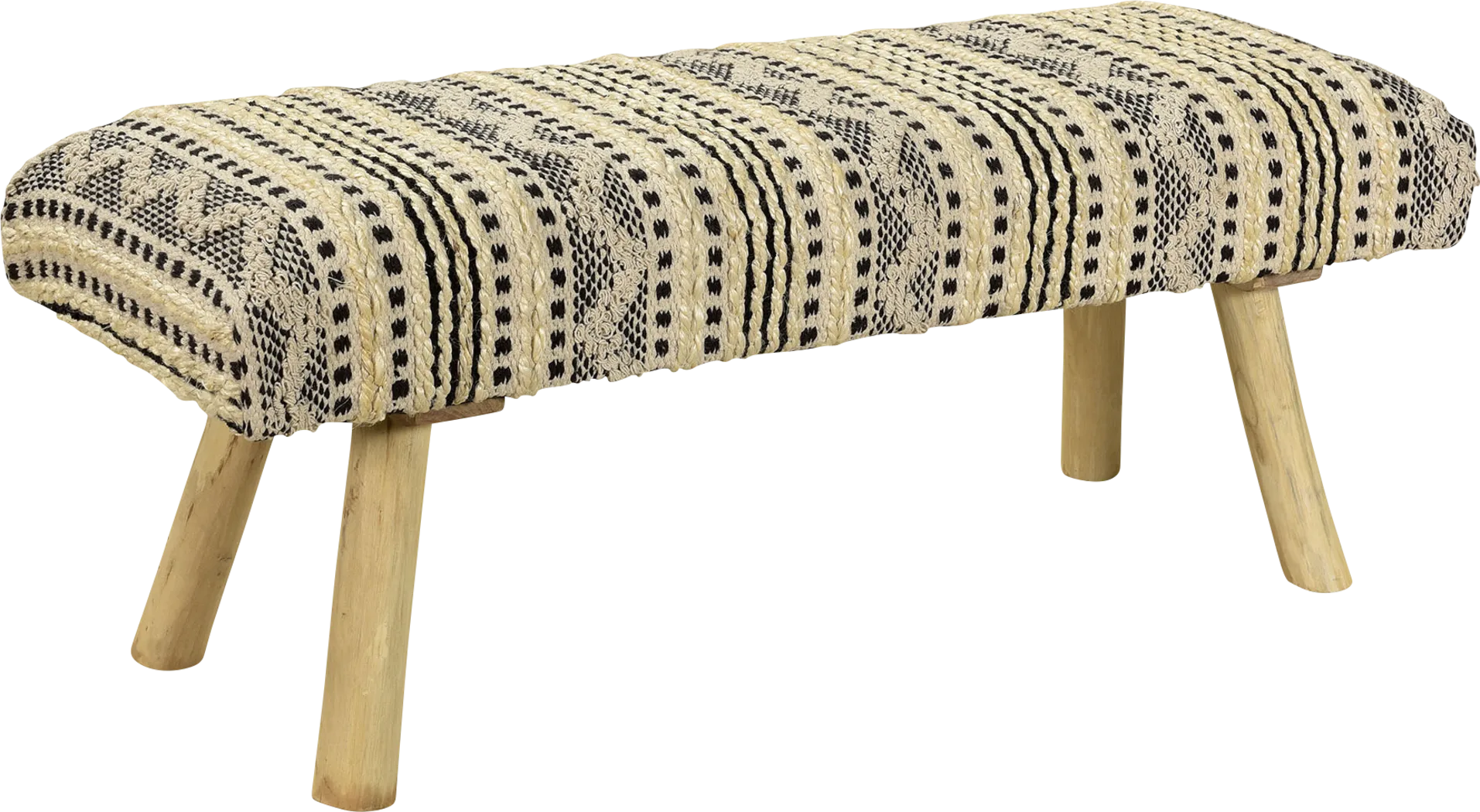 Bregai Black/Natural Bench - Thumbnail - Image 4