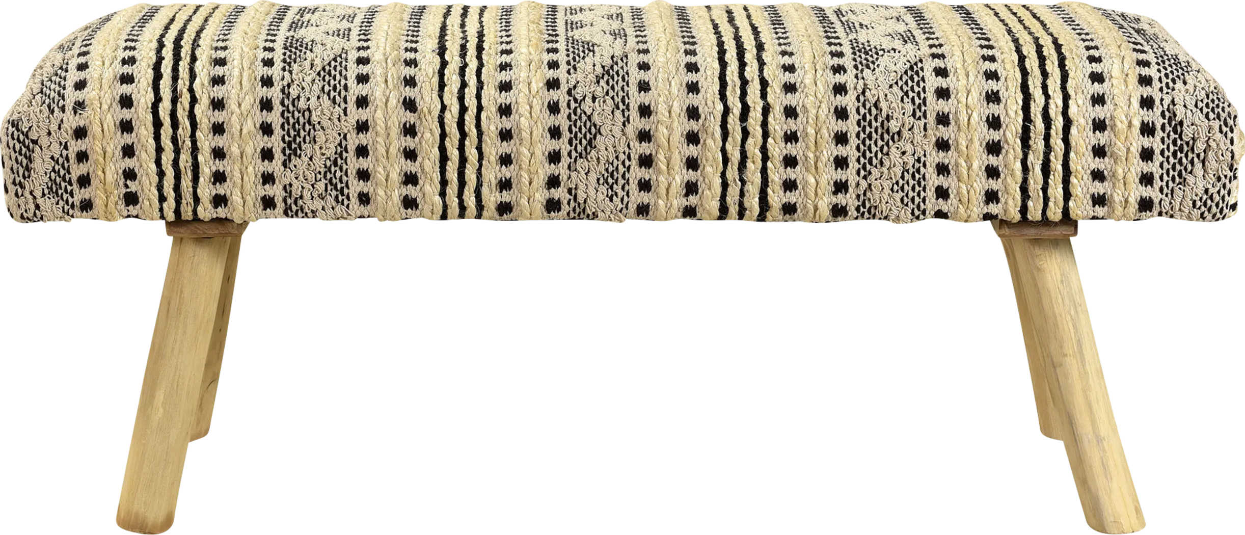 Bregai Black/Natural Bench - Thumbnail - Image 1