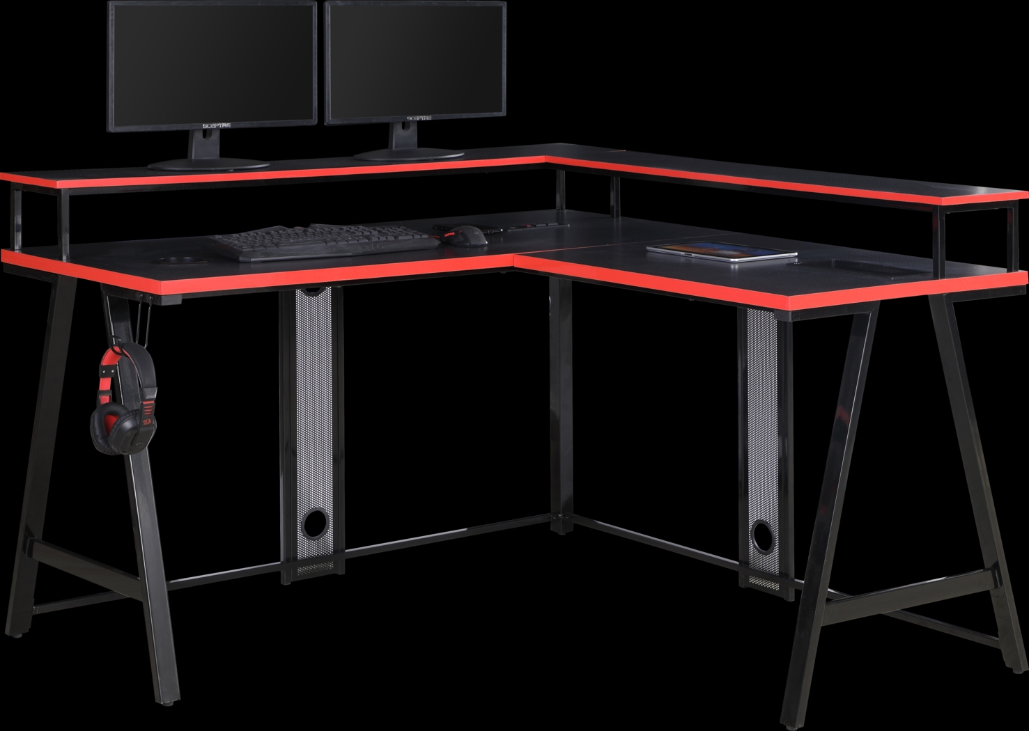 Brei Black/Red Gaming Desk - Thumbnail - Image 5