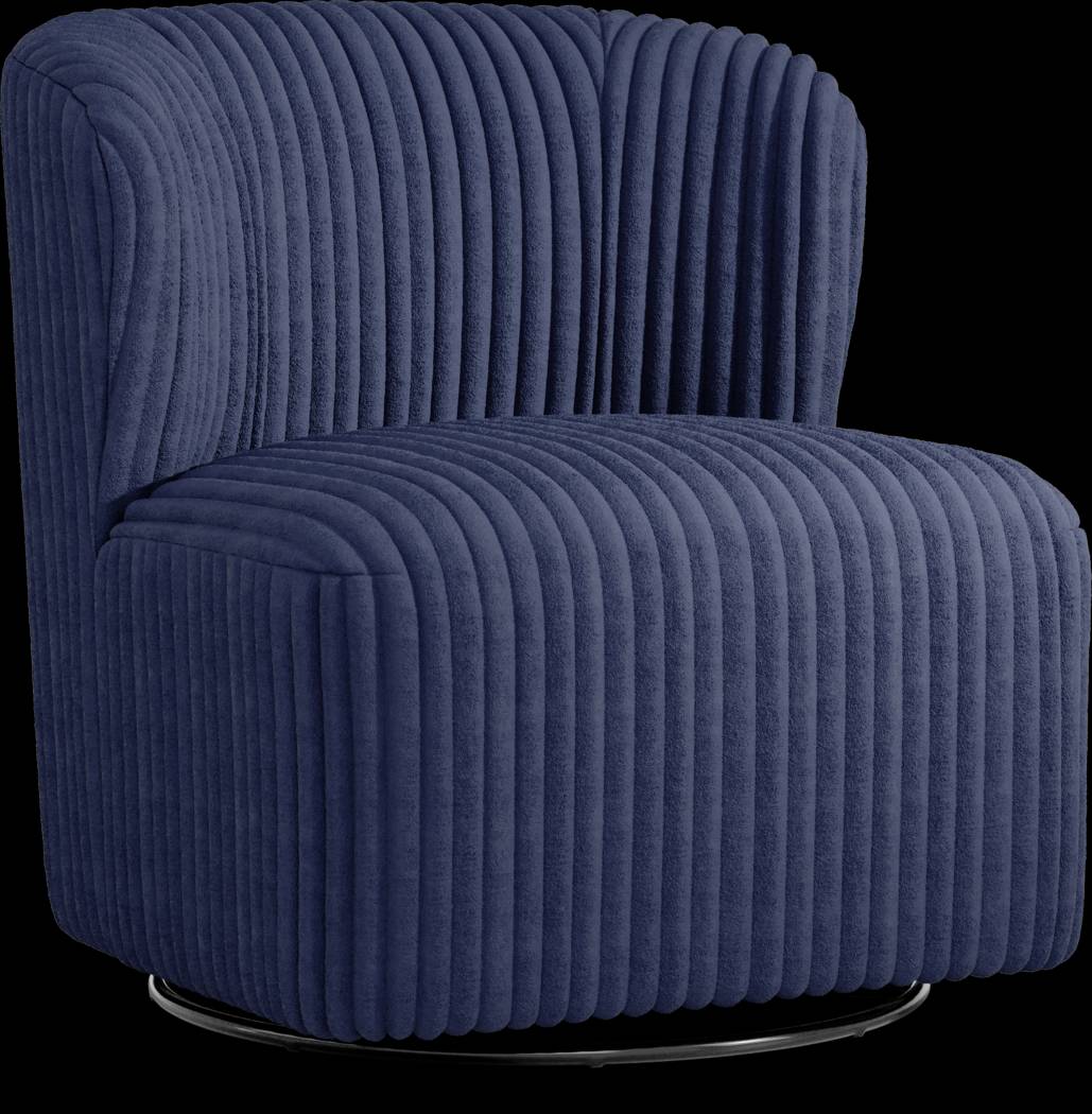 Breigh Midnight Swivel Chair - Thumbnail - Image 1