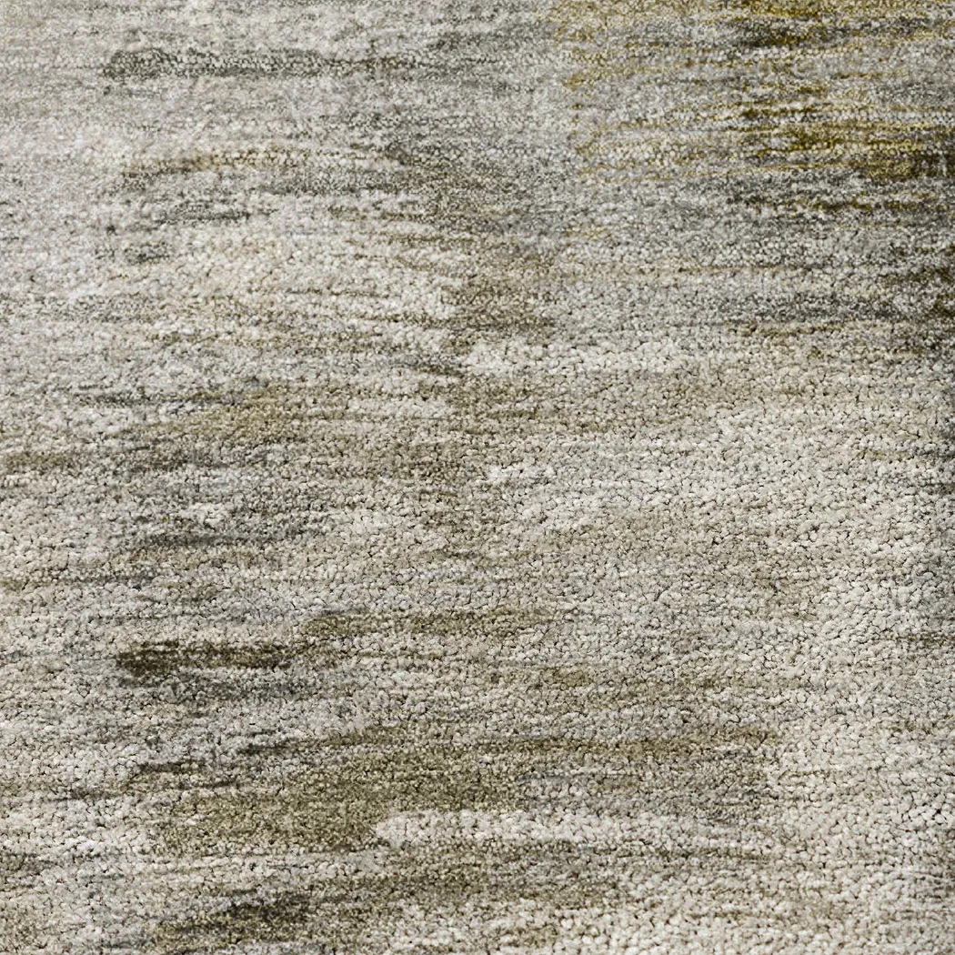 Breka Brown 8' Round Machine Washable Rug - Thumbnail - Image 3