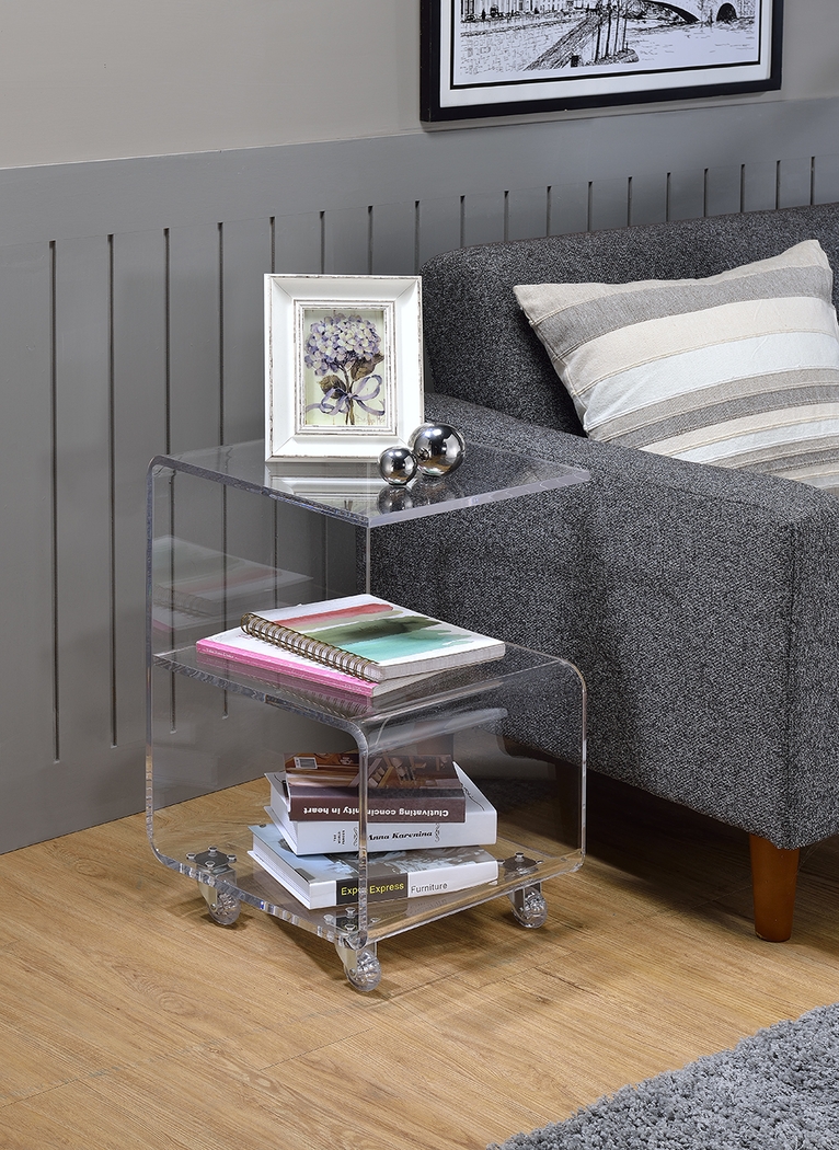 Brelino Clear Accent Table - Thumbnail - Image 2