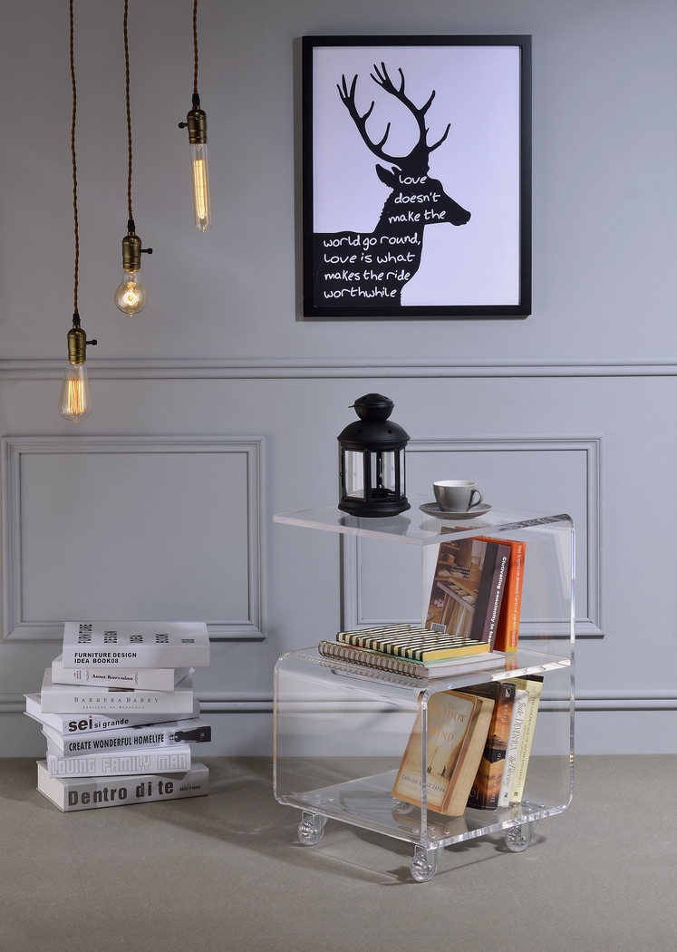 Brelino Clear Accent Table - Thumbnail - Image 3