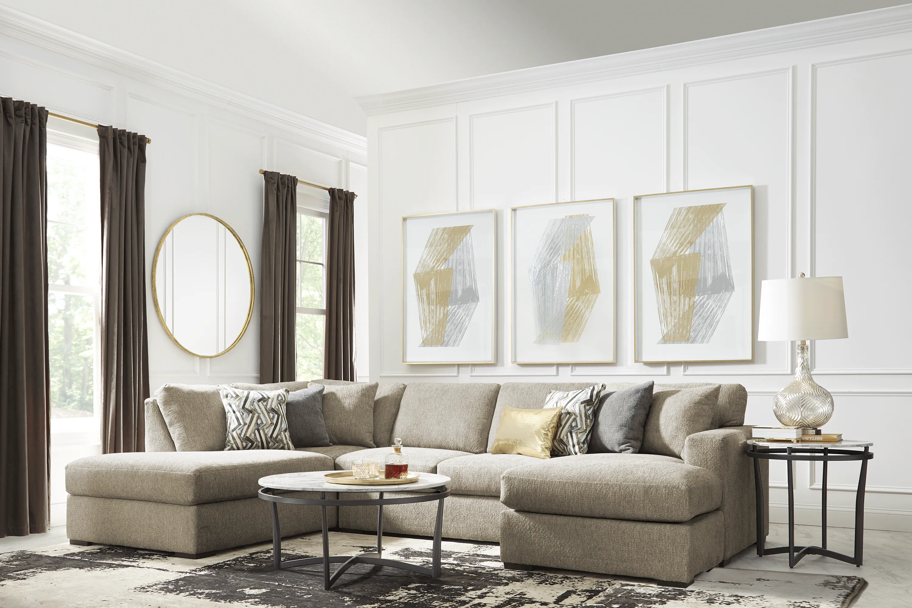 Bremen Beige 2 Pc Sectional - Thumbnail - Image 2